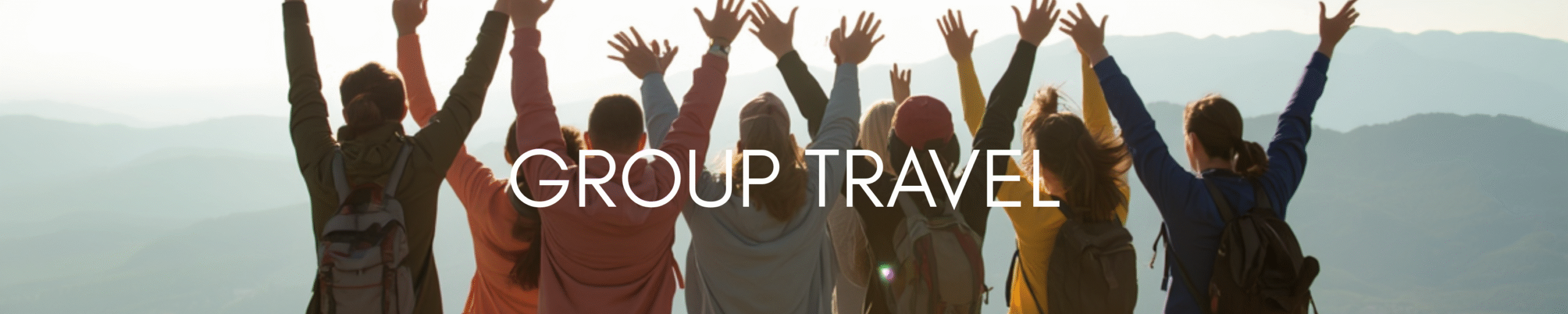Group Travel Website Header (3000 x 600 px)