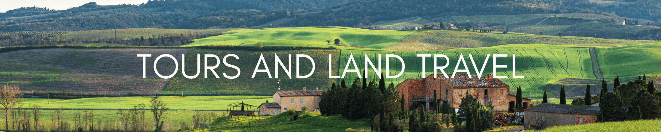 Tours and Land Travel Website Header (3000 X 600)